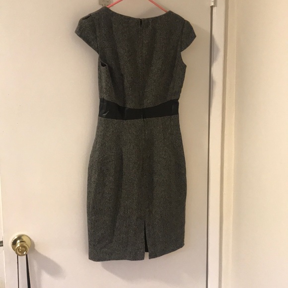 H&M NWT Cocktail Dress With Faux Leather - Picture 3 of 5